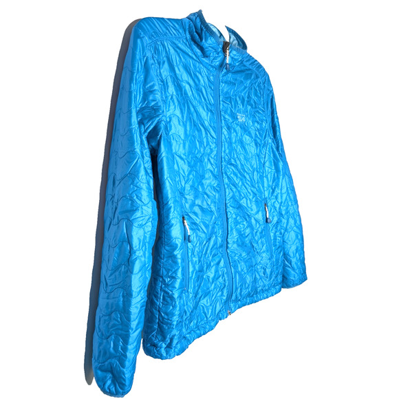 Mountain Hardware Womens Blue Quilted Jacket Outdoor Gorpcore Utility Packable M - Picture 2 of 6